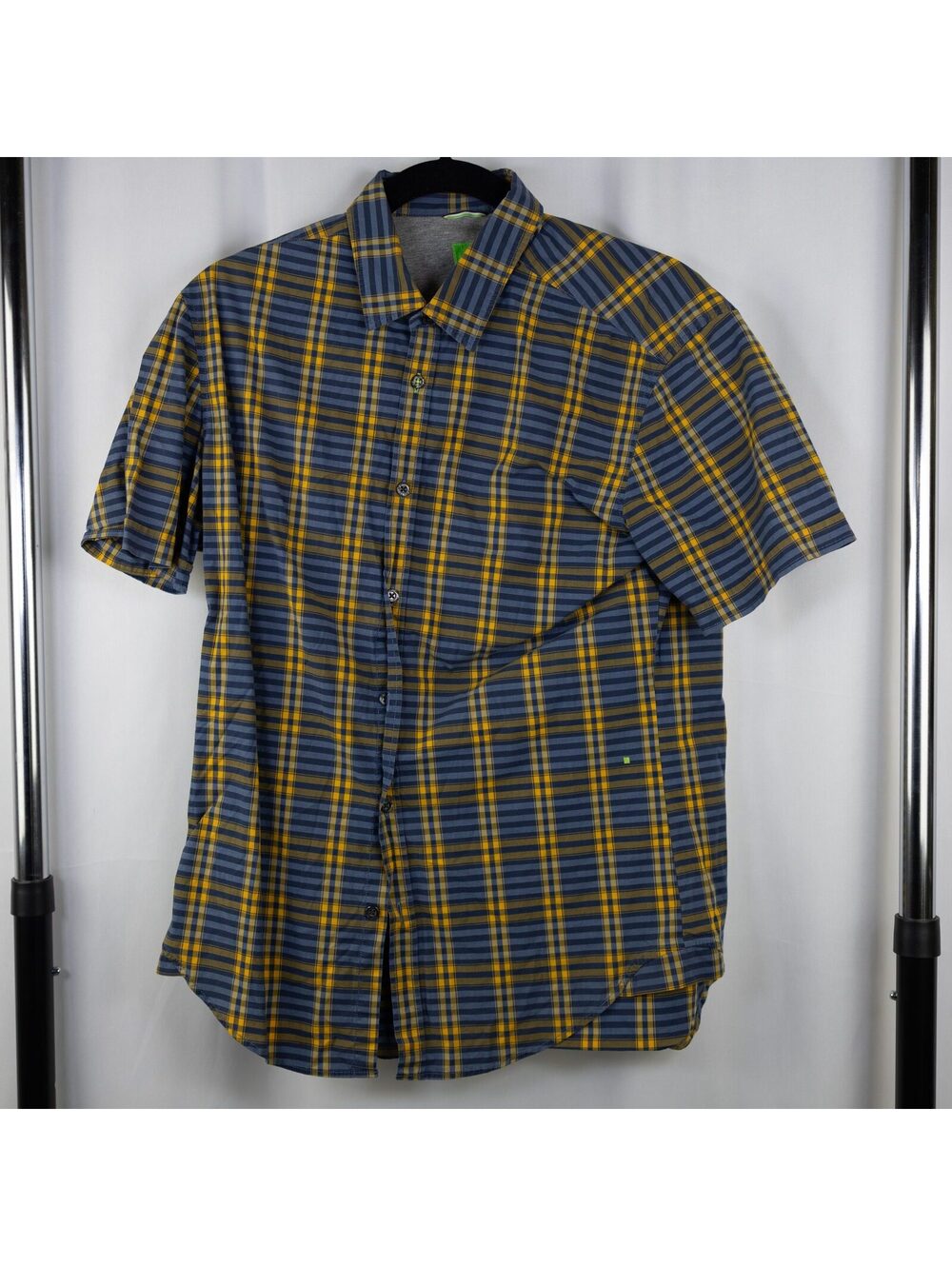 BOSS HUGO BOSS Blue/Yellow Plaid Shirt